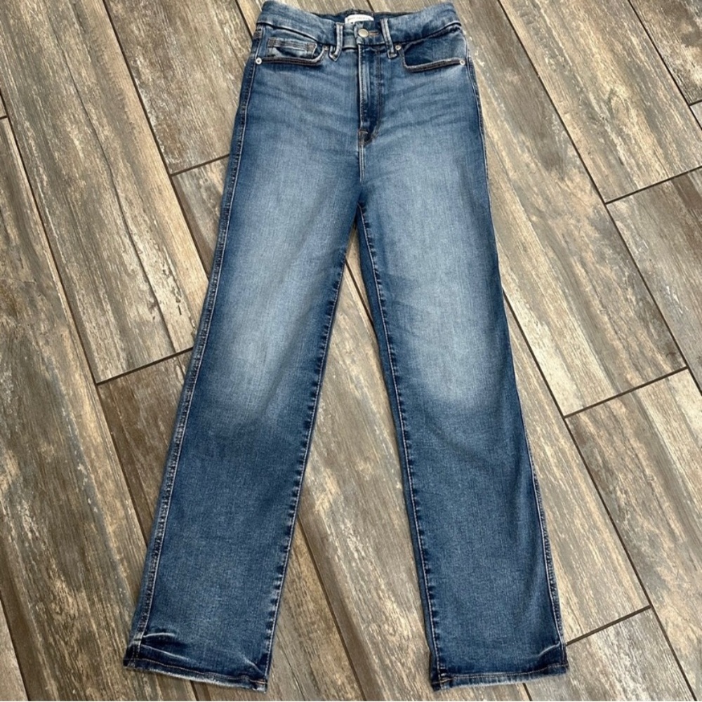 Good American Good Curve straight denim